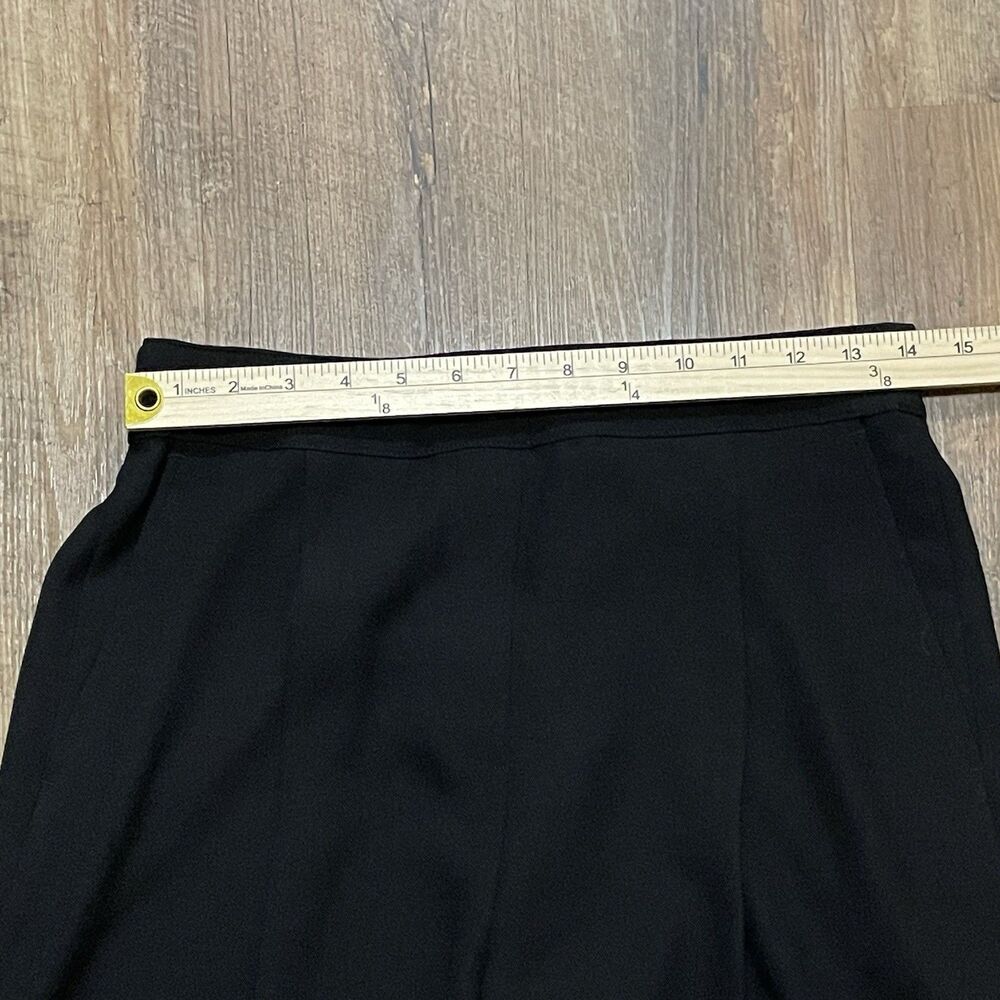 Spanx Carefree Crepe Pleated Black Wide Leg Pants Women’s Medium - Picture 6 of 9